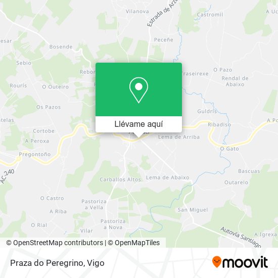 Mapa Praza do Peregrino