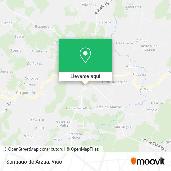 Mapa Santiago de Arzúa