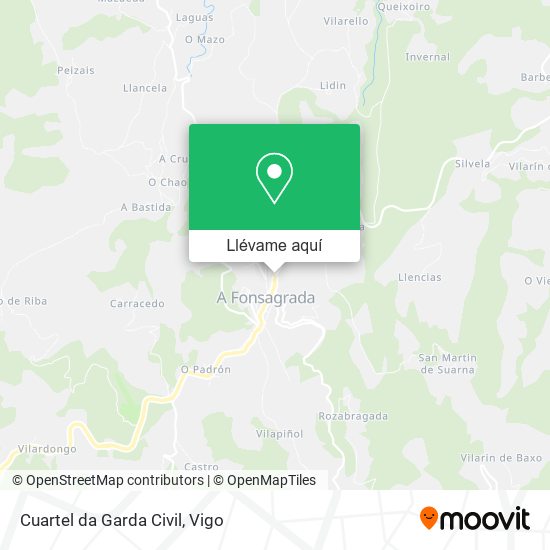 Mapa Cuartel da Garda Civil