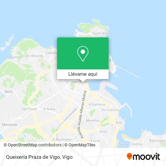 Mapa Queixería Praza de Vigo