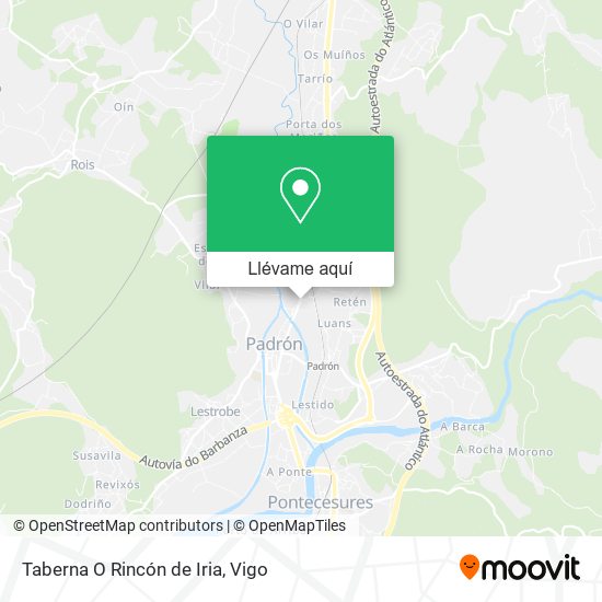 Mapa Taberna O Rincón de Iria