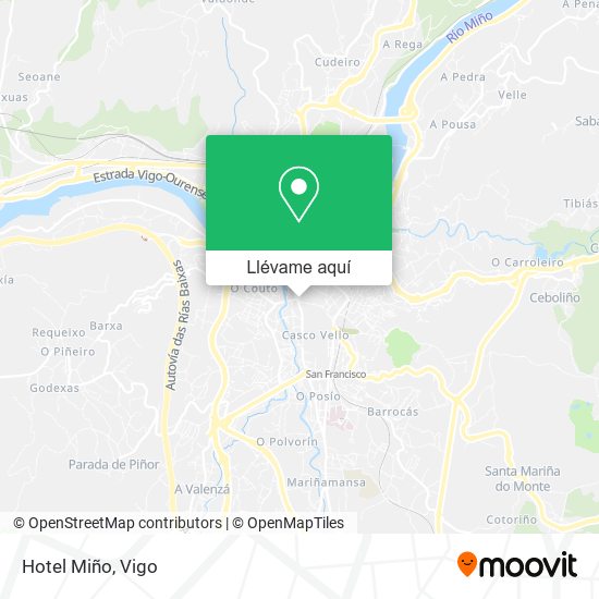 Mapa Hotel Miño