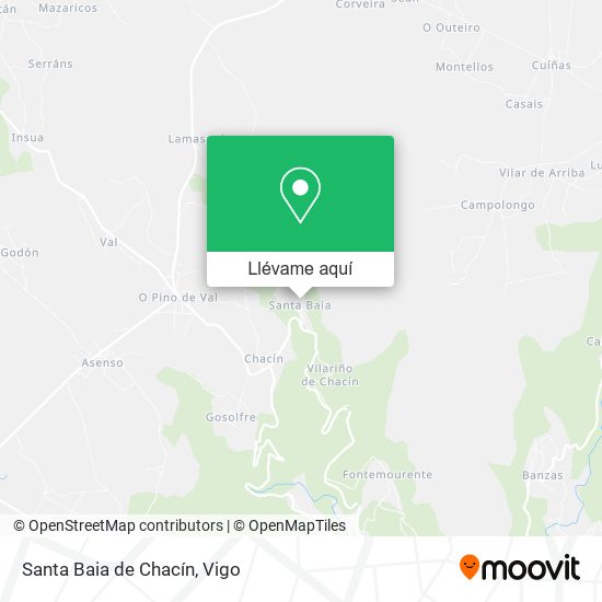 Mapa Santa Baia de Chacín