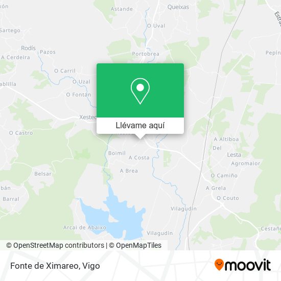 Mapa Fonte de Ximareo