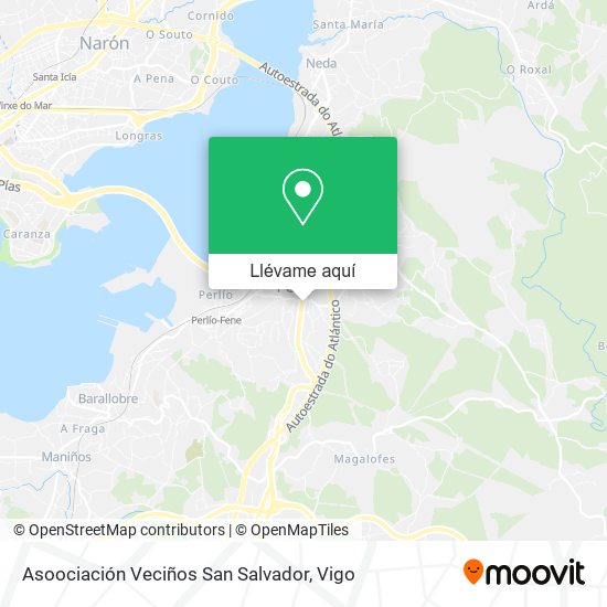 Mapa Asoociación Veciños San Salvador