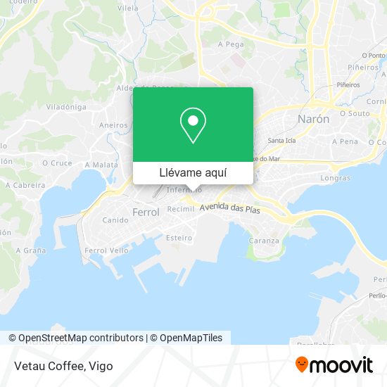 Mapa Vetau Coffee