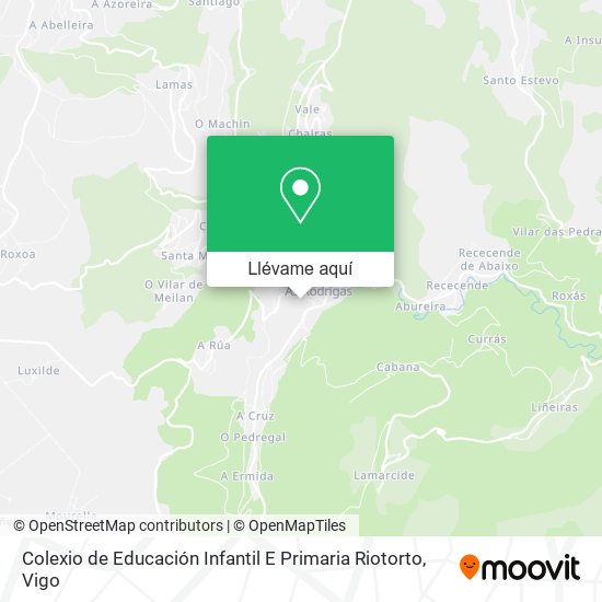 Mapa Colexio de Educación Infantil E Primaria Riotorto
