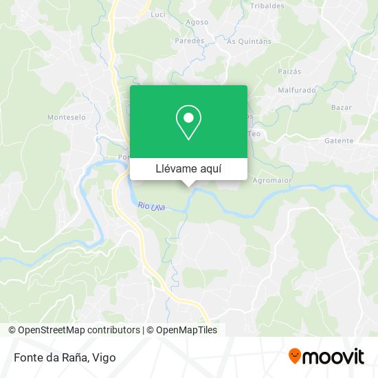 Mapa Fonte da Raña