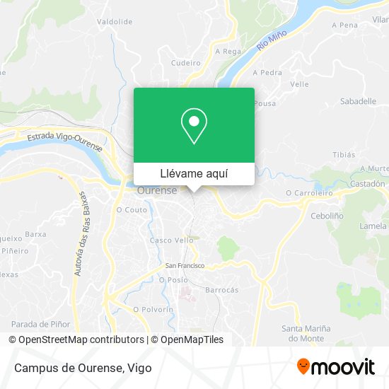 Mapa Campus de Ourense