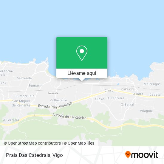 Mapa Praia Das Catedrais