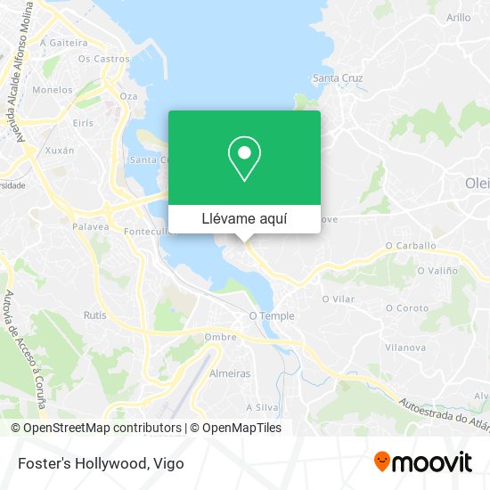Mapa Foster's Hollywood