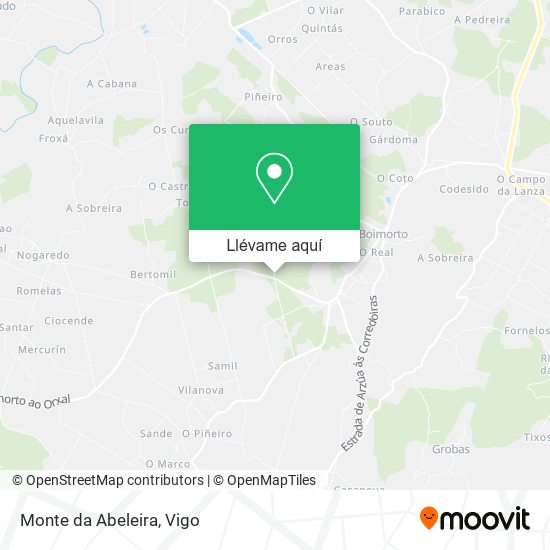 Mapa Monte da Abeleira