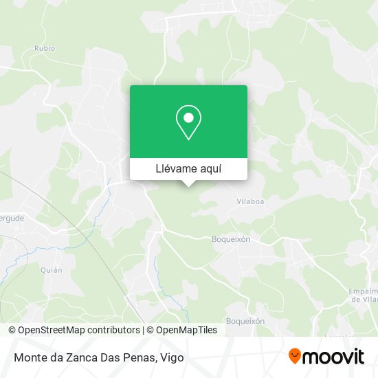 Mapa Monte da Zanca Das Penas