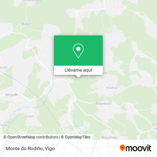 Mapa Monte do Rodiño