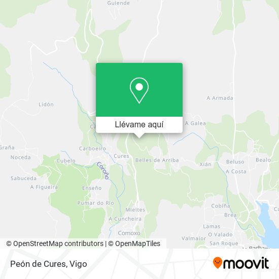 Mapa Peón de Cures