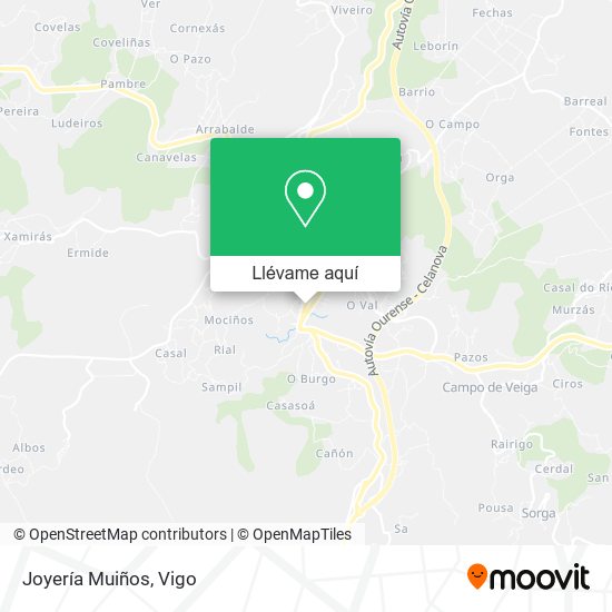Mapa Joyería Muiños