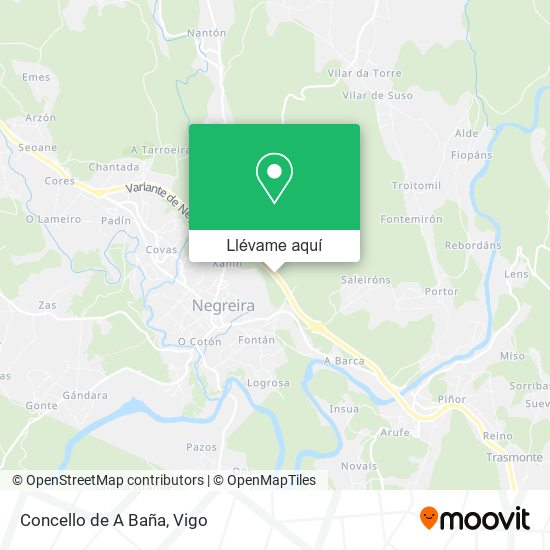 Mapa Concello de A Baña