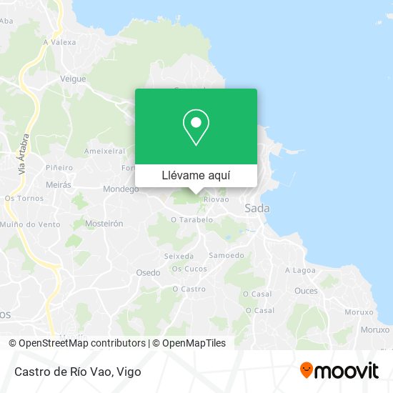 Mapa Castro de Río Vao