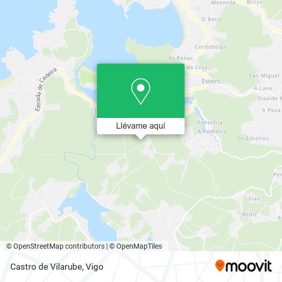 Mapa Castro de Vilarube