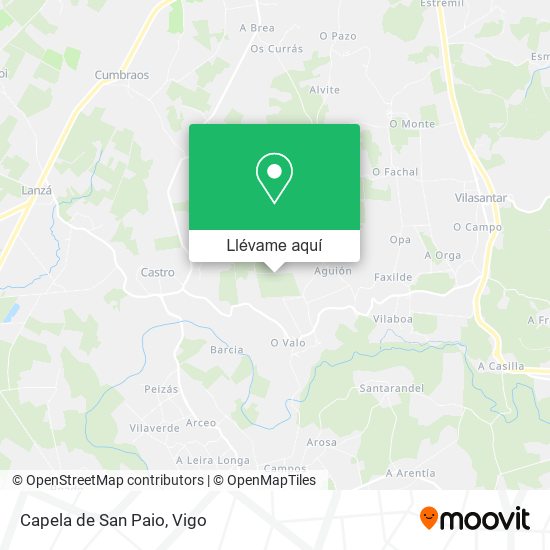 Mapa Capela de San Paio