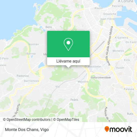 Mapa Monte Dos Chans