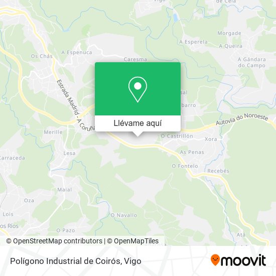Mapa Polígono Industrial de Coirós