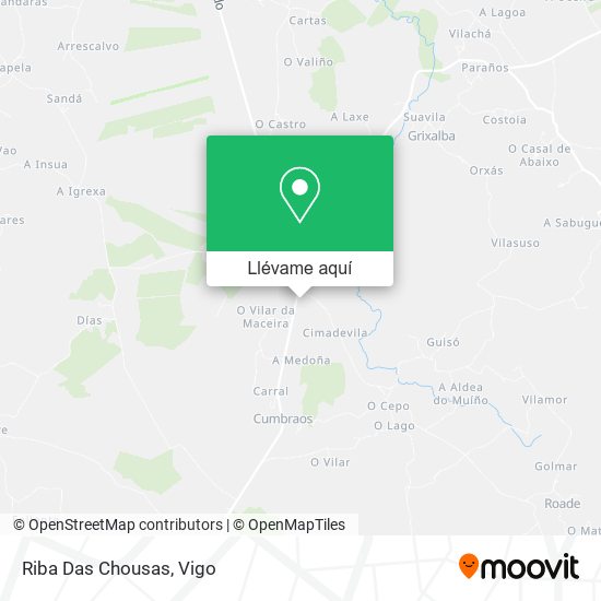Mapa Riba Das Chousas