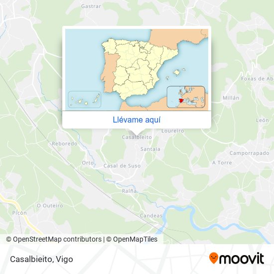 Mapa Casalbieito