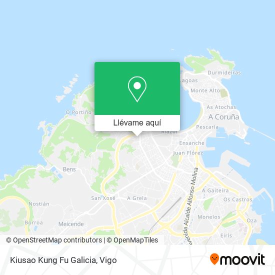 Mapa Kiusao Kung Fu Galicia