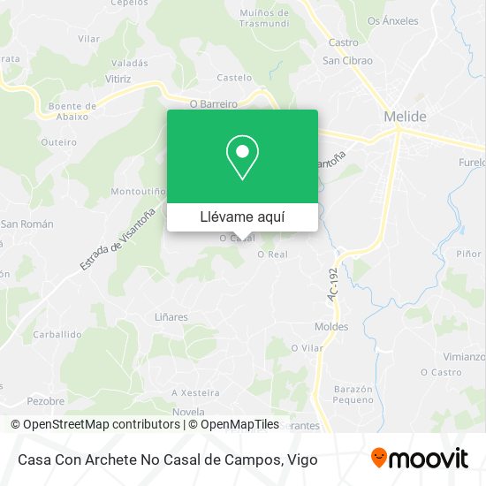 Mapa Casa Con Archete No Casal de Campos