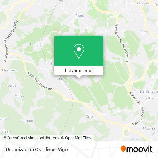 Mapa Urbanización Os Olivos