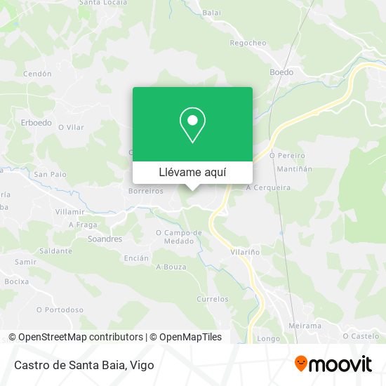 Mapa Castro de Santa Baia