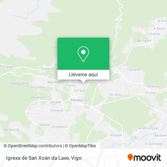 Mapa Igrexa de San Xoán da Laxe