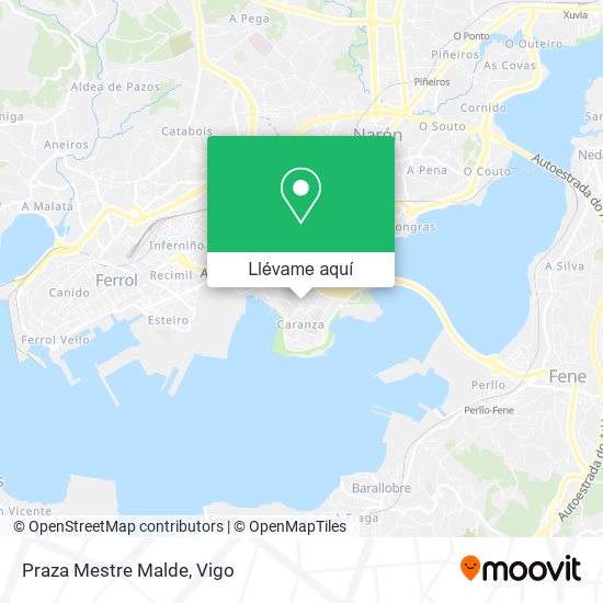 Mapa Praza Mestre Malde