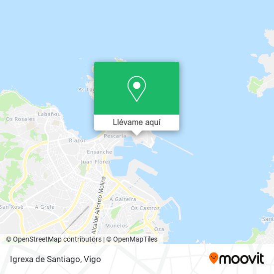 Mapa Igrexa de Santiago