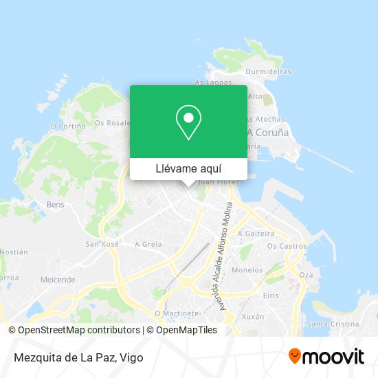 Mapa Mezquita de La Paz
