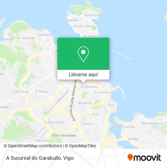 Mapa A Sucursal do Garabullo