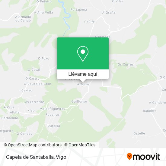 Mapa Capela de Santaballa