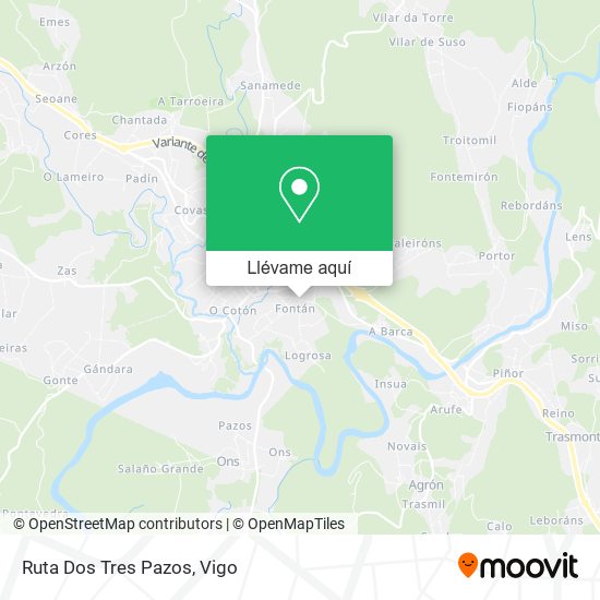 Mapa Ruta Dos Tres Pazos
