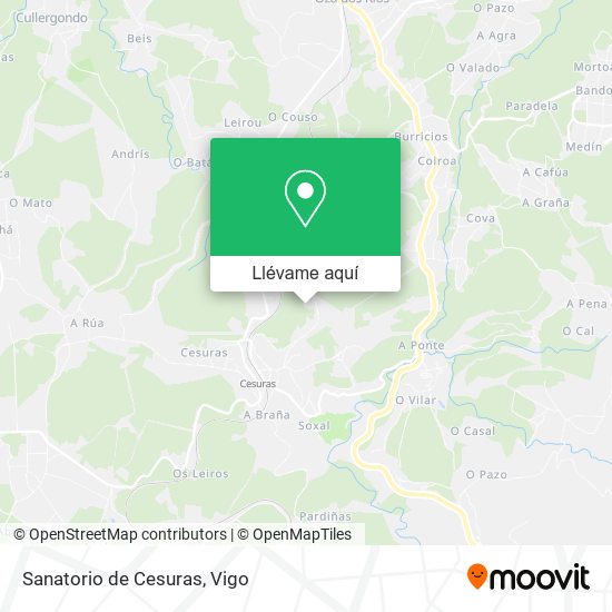 Mapa Sanatorio de Cesuras
