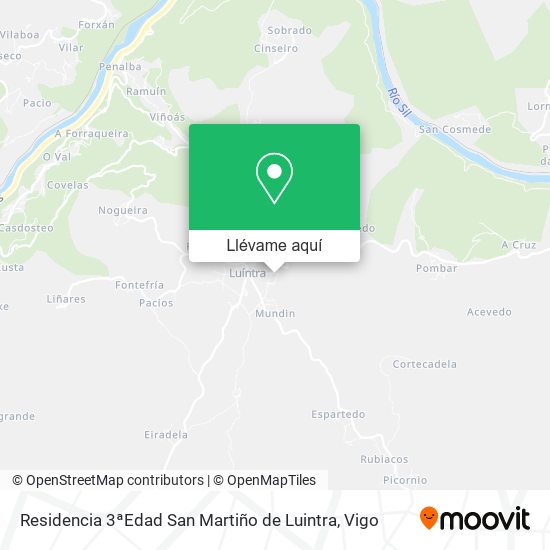 Mapa Residencia 3ªEdad San Martiño de Luintra