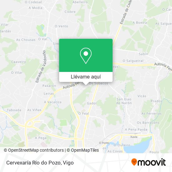 Mapa Cervexaría Río do Pozo