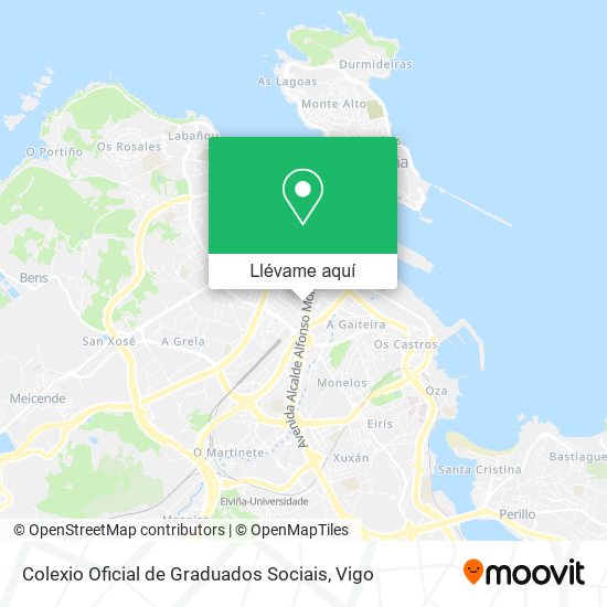 Mapa Colexio Oficial de Graduados Sociais