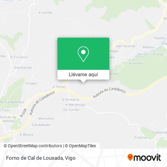 Mapa Forno de Cal de Lousada