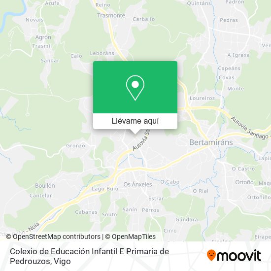 Mapa Colexio de Educación Infantil E Primaria de Pedrouzos