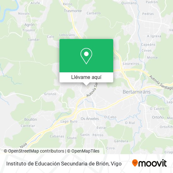Mapa Instituto de Educación Secundaria de Brión