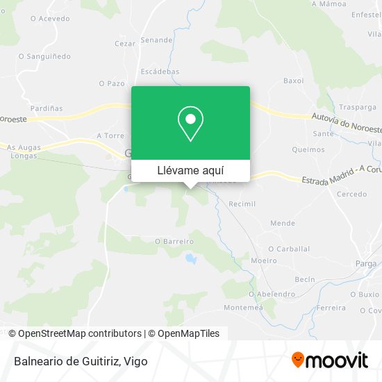 Mapa Balneario de Guitiriz