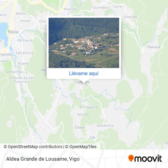 Mapa Aldea Grande de Lousame