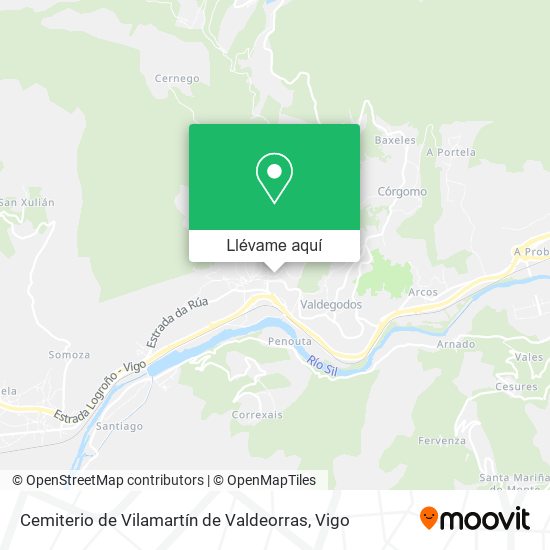 Mapa Cemiterio de Vilamartín de Valdeorras