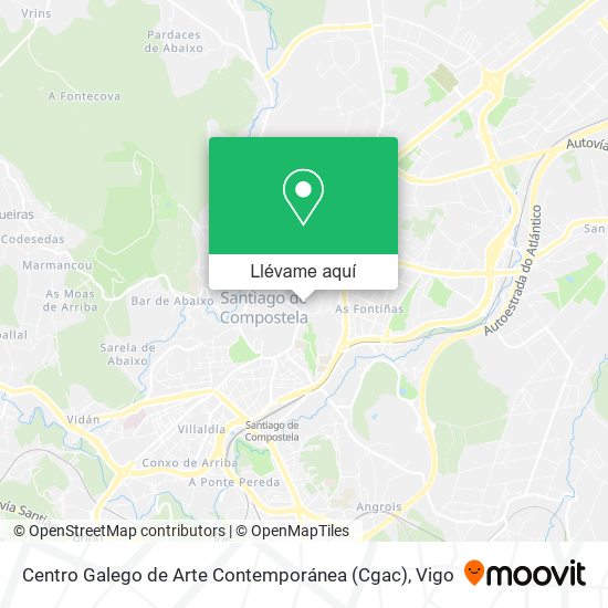 Mapa Centro Galego de Arte Contemporánea (Cgac)